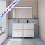 Mueble de baño Band con patas 2 cajones y 4 puertas doble seno promocion de Royo